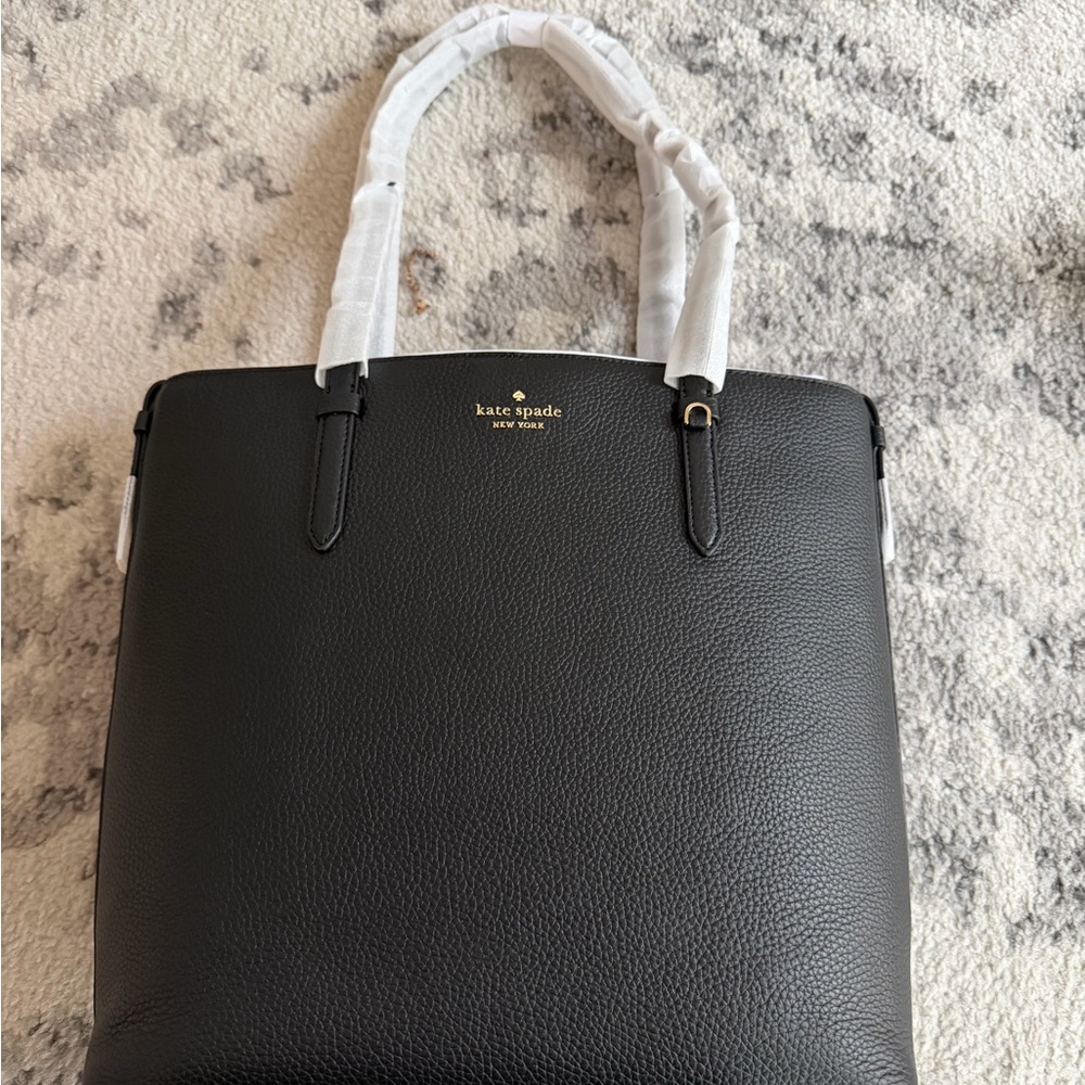 Kate Spade Black Pebbled Leather Tote NWT